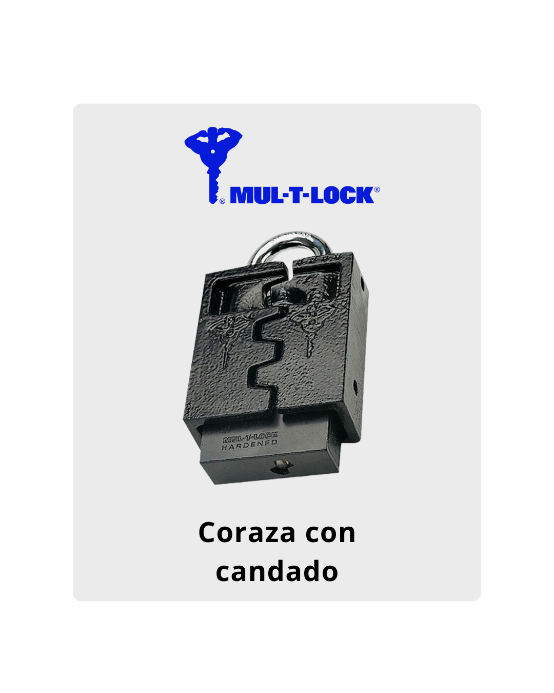 Coraza con candado Mul-T-Lock