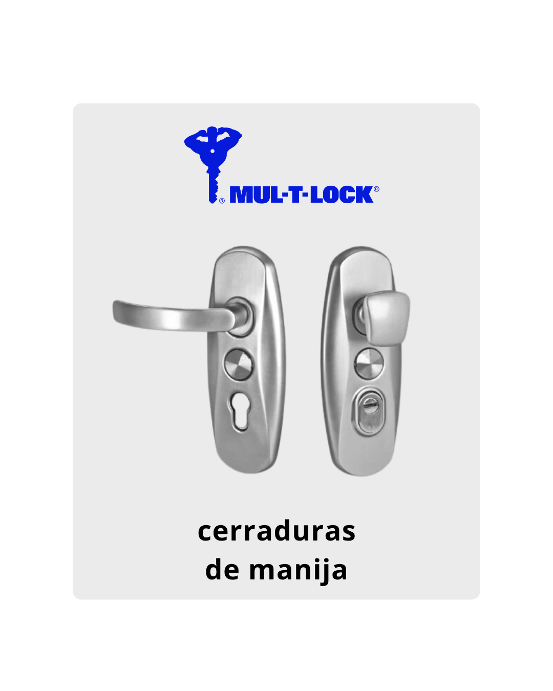Cerraduras de manija Mul-T-Lock
