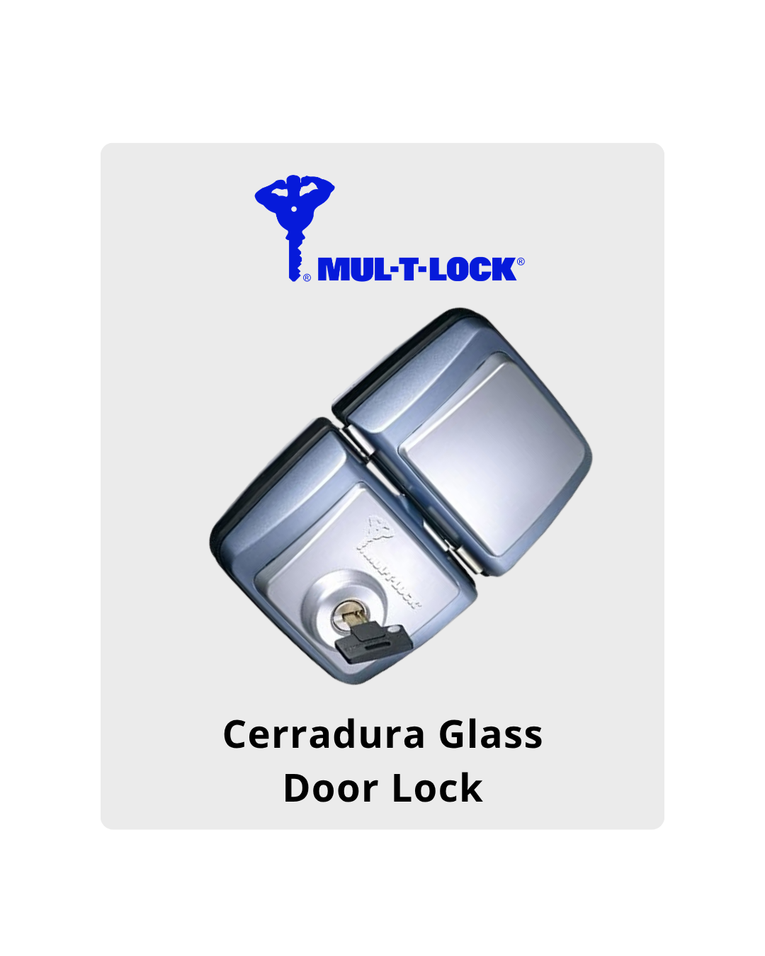 Cerradura Glass Door Lock Mul-T-Lock